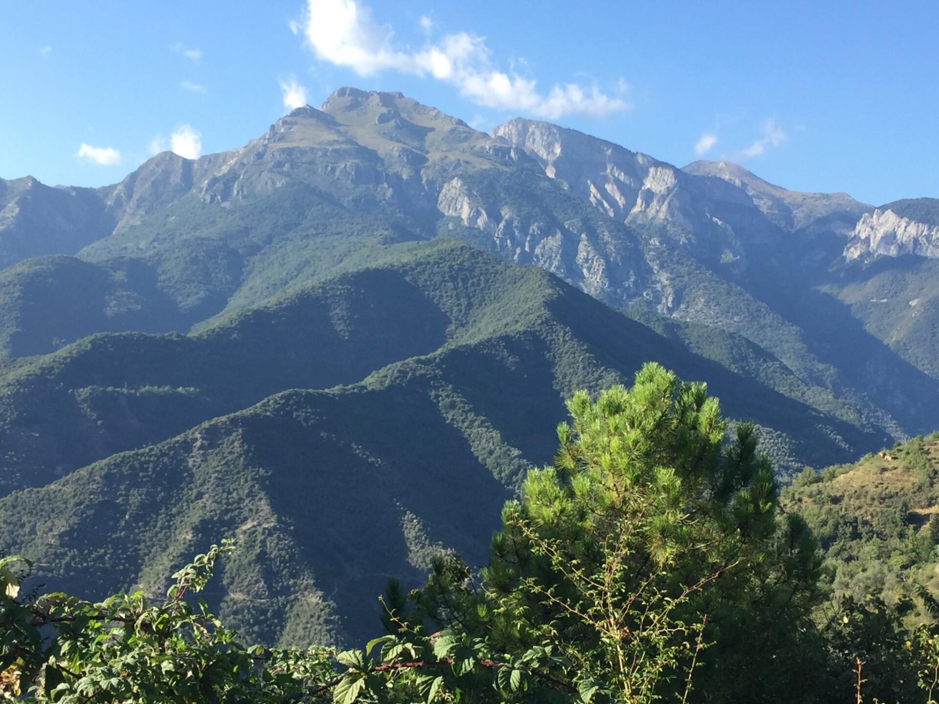 Udsigt til Monte Toraggio