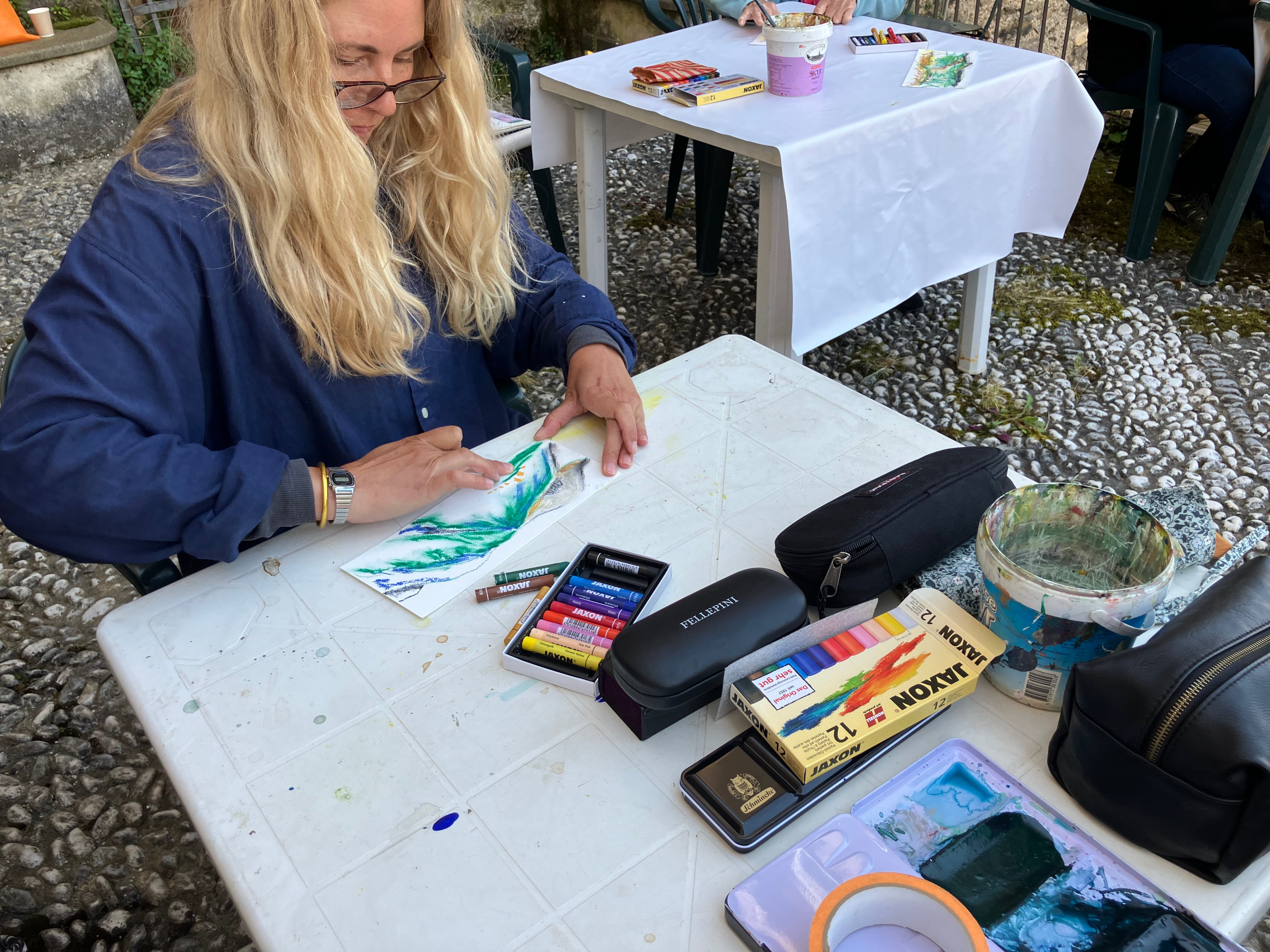 Der arbejdes også med farvekridt