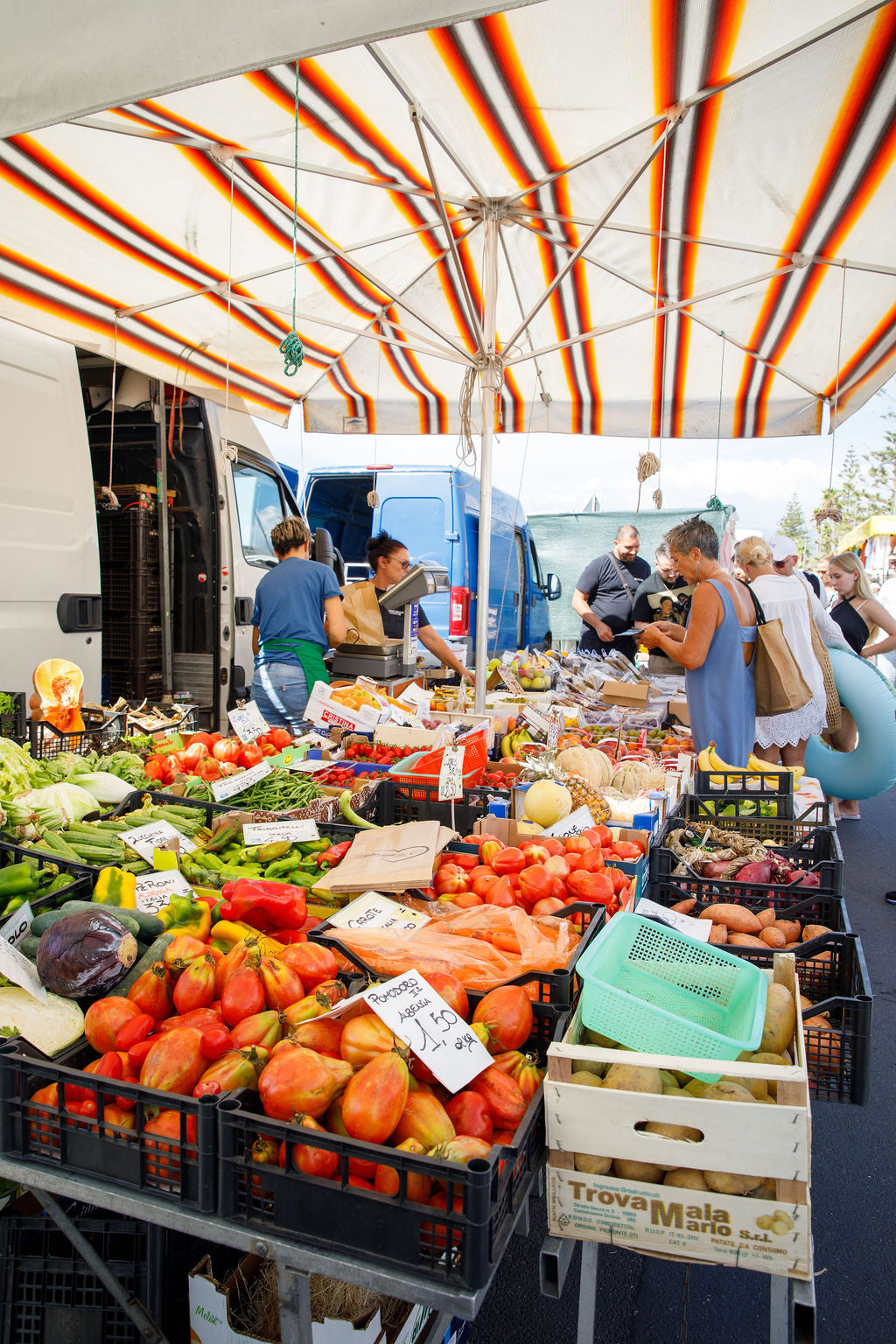 Marked i Ligurien med lokale råvarer – madlavningsrejse Italien