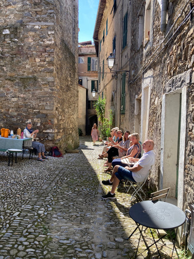 Male kursus i italiensk bjergby