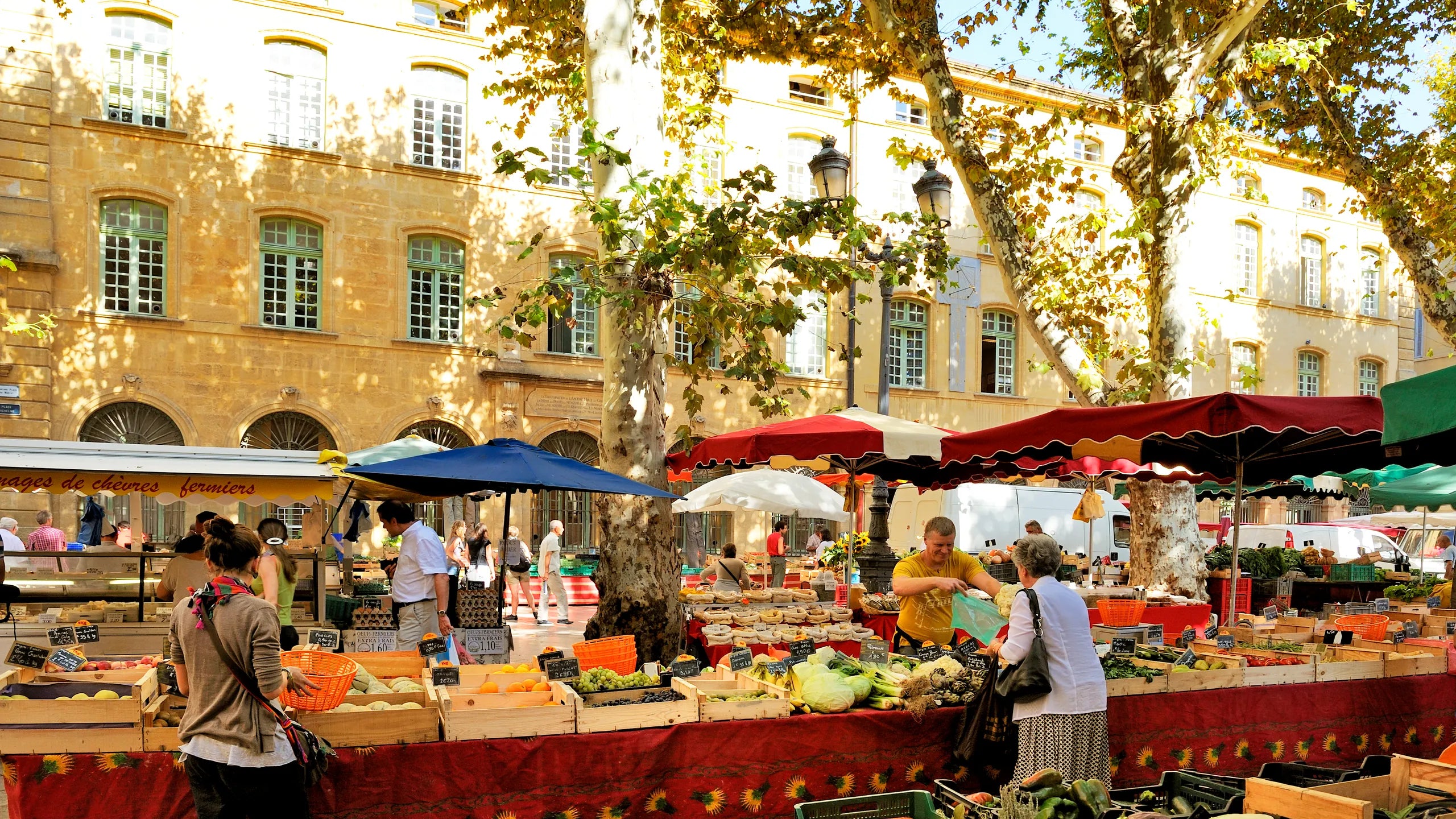 Markedsdag i Aix-en-Provence