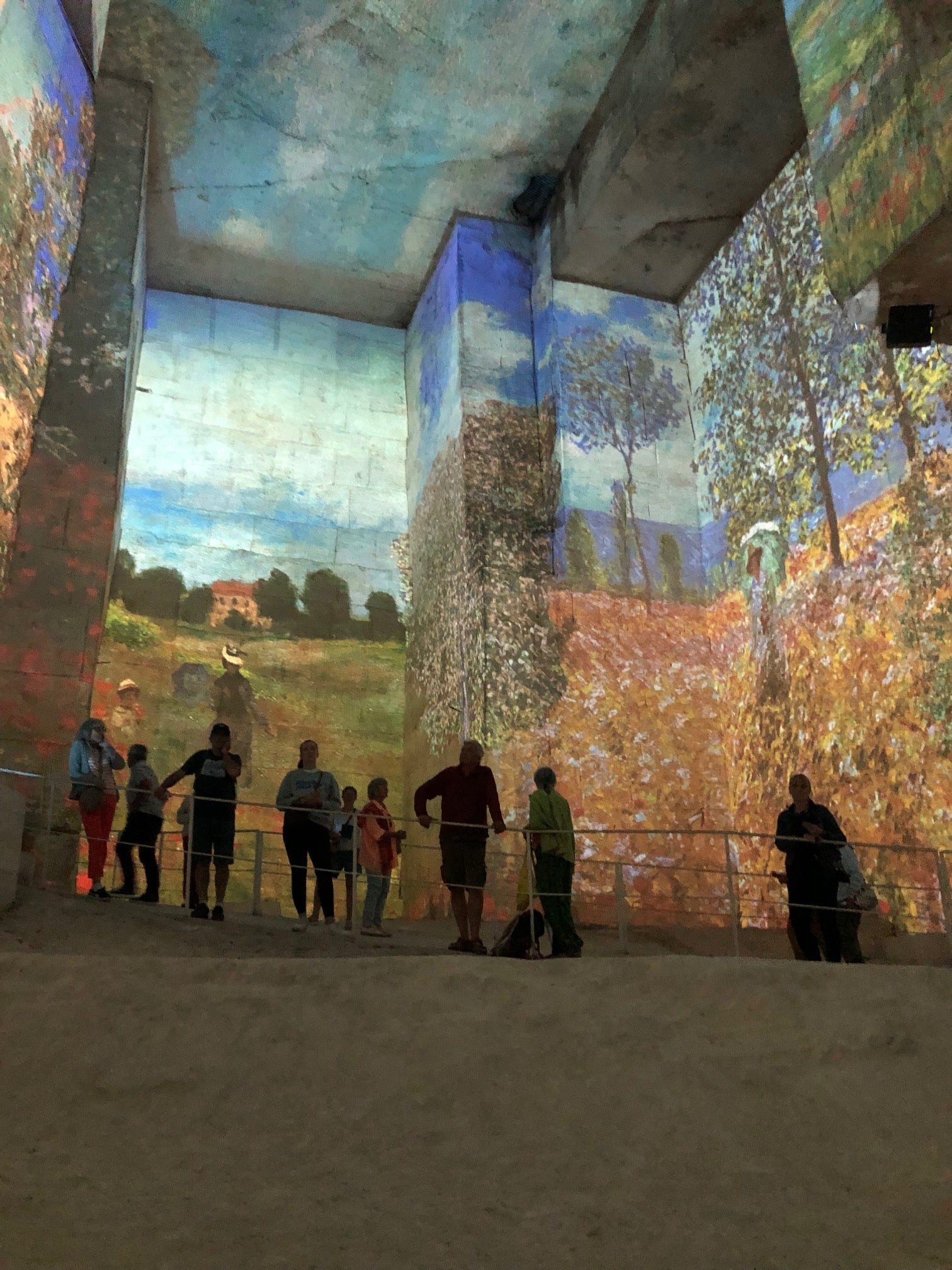 Multimedie udstilling i Carriere des lumiere