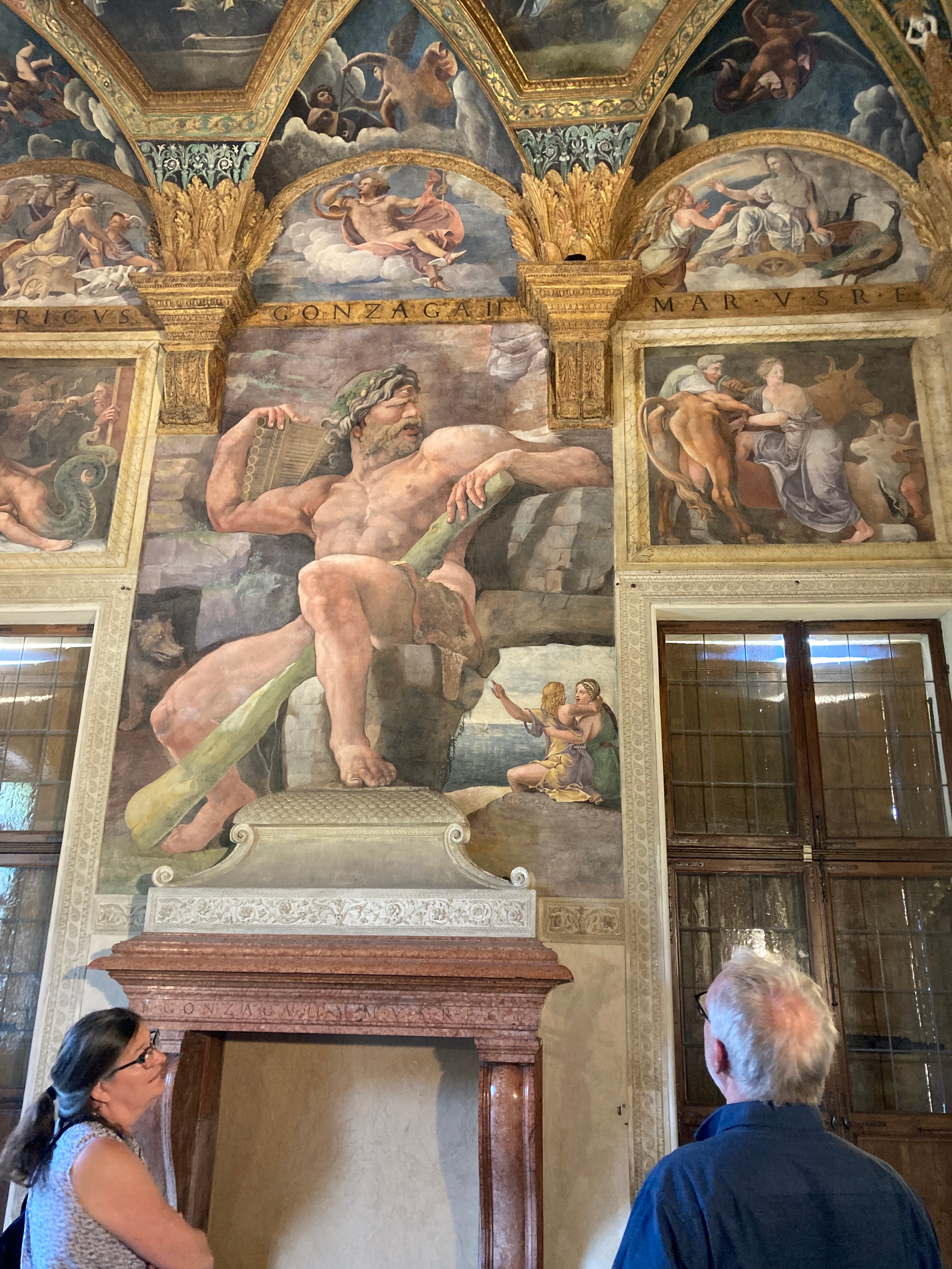 fantastiske fresker i Palazzo Te i Mantova