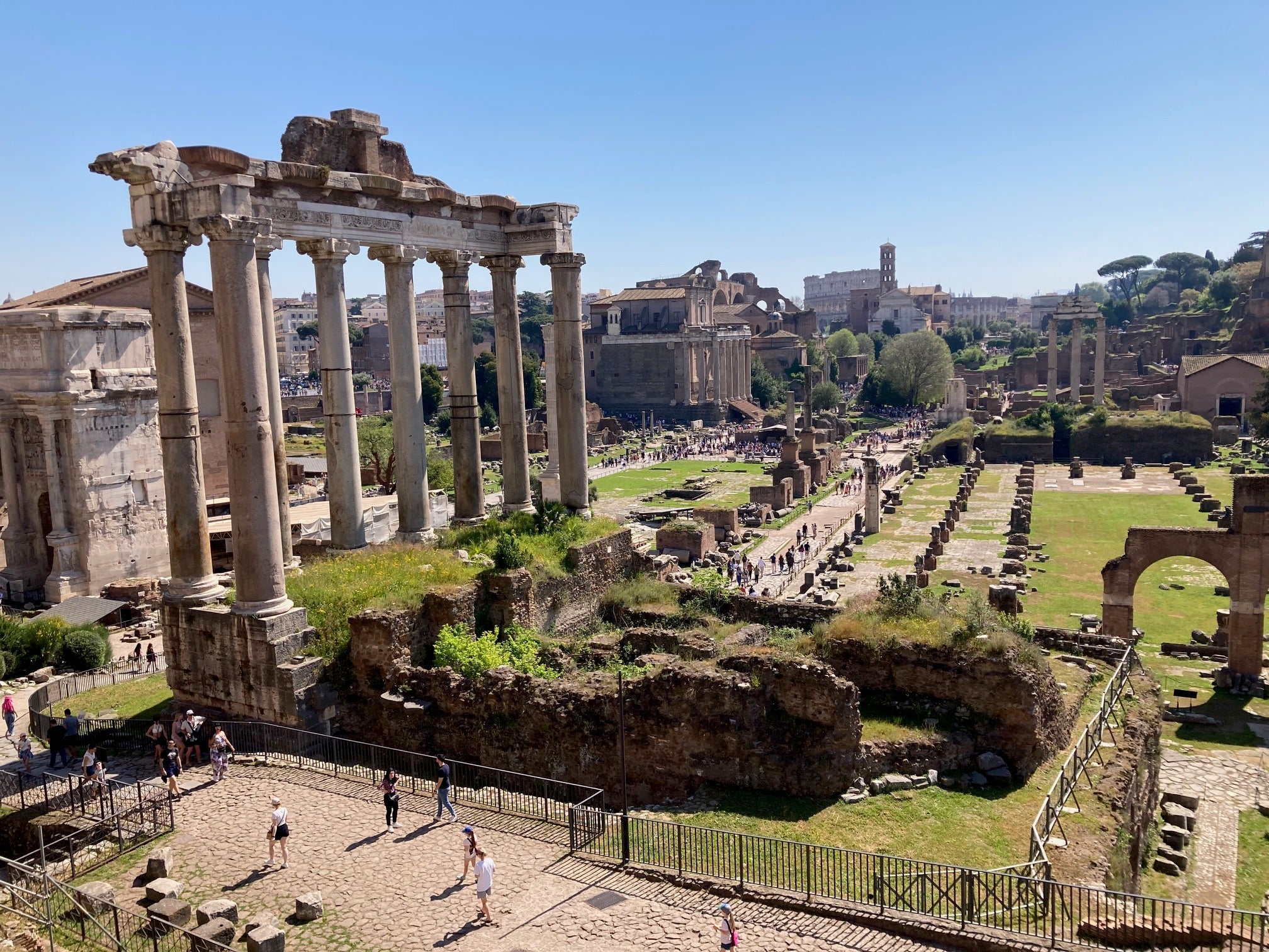 Udsigt ove Forum Romanum